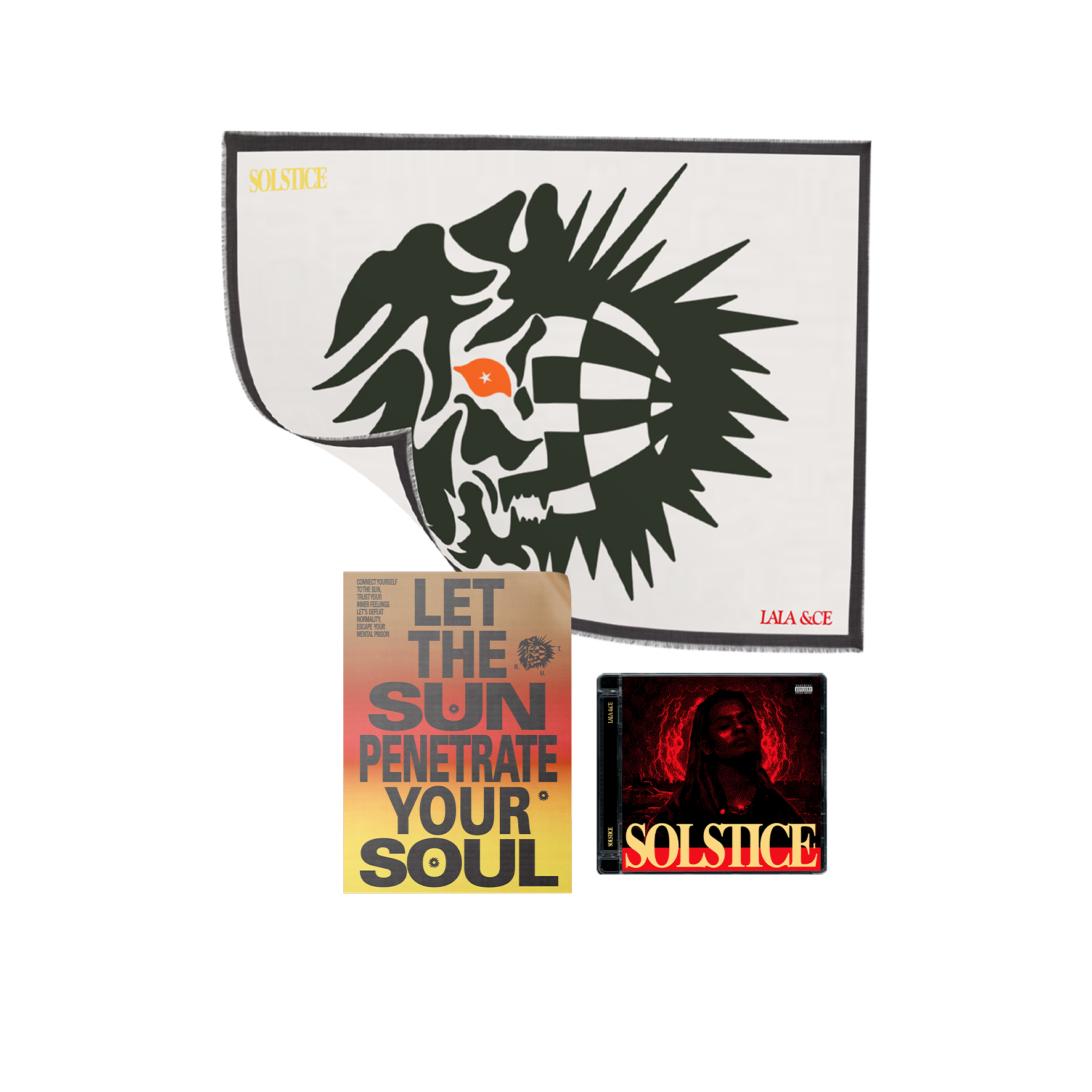 PACK CD + FOULARD "SOLSTICE" + POSTER AU CHOIX